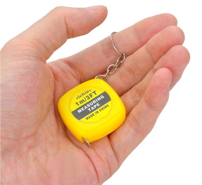 1M Mini Measuring Tape With Key Buckle Portable Random Color Hand Tools With Centimeter And Inch Scale - Todofix hogar