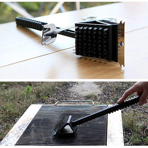 All In One Grill Scraper And Steel Brush Tool - Todofix hogar