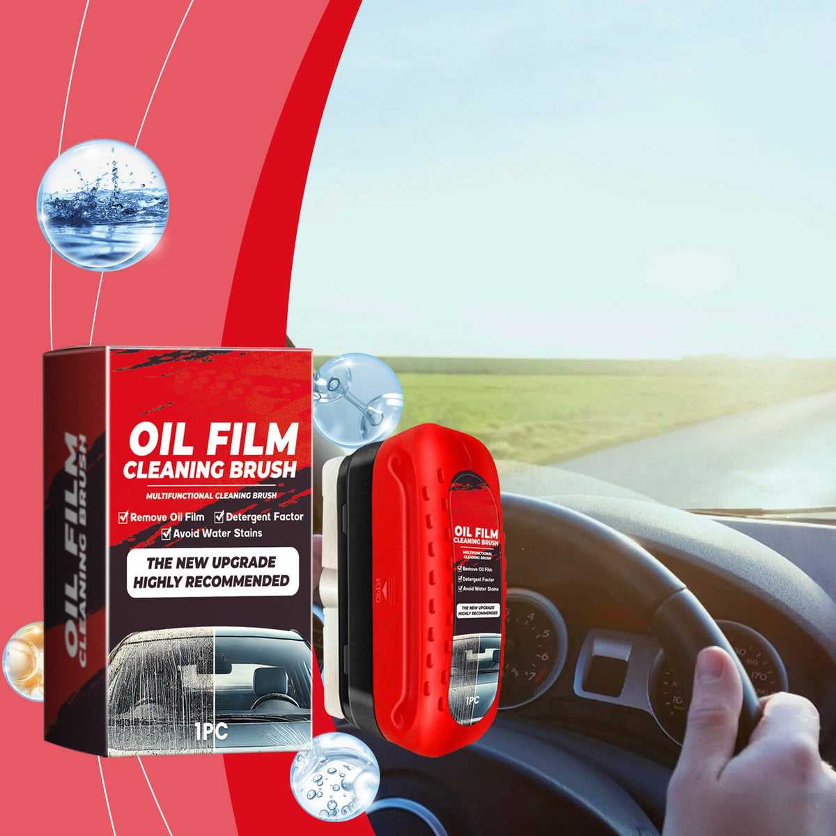 English Color Box Windshield Glass Protector Detergent Kit Decontamination Cleaning Window Rainproof Car Window Cleaning Brush - Todofix hogar