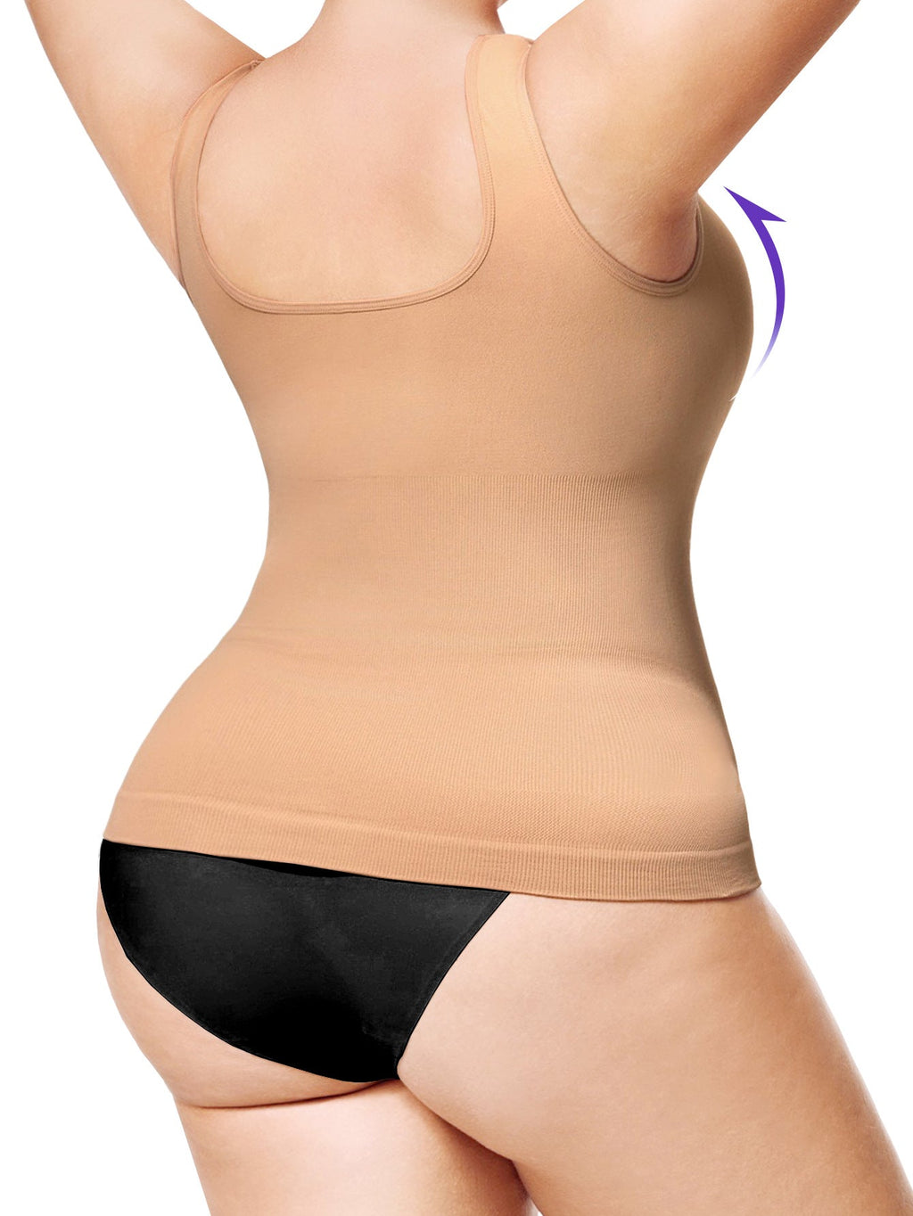 Foreign Trade Plus-Size Women's Shapewear Seamless Tummy Control Vest Shaping Tight-Fitting Sports Bra With Fishbone - Todofix hogar