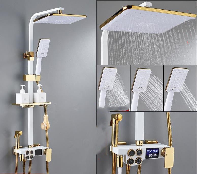 Handheld shower head lift shower shower set - Todofix hogar
