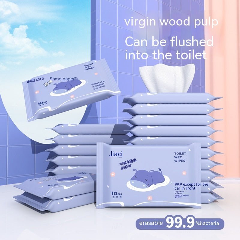 Jiayan Wet Toilet Paper Portable Toilet Sanitary Wipe Wipe Ass Wet - Todofix hogar