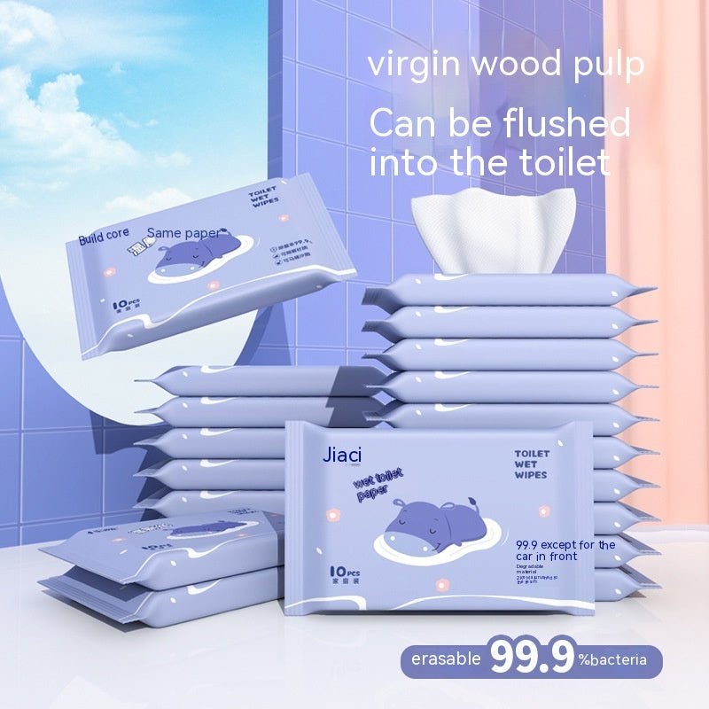 Jiayan Wet Toilet Paper Portable Toilet Sanitary Wipe Wipe Ass Wet - Todofix hogar