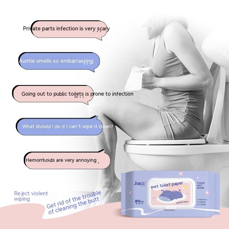 Jiayan Wet Toilet Paper Portable Toilet Sanitary Wipe Wipe Ass Wet - Todofix hogar