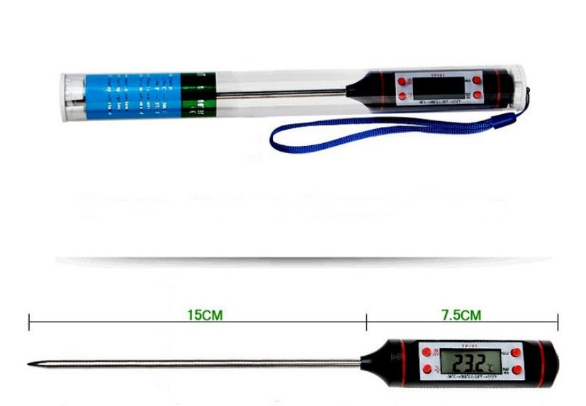 Kitchen oil thermometer kitchen barbecue baking temperature measurement electronic food thermometer - Todofix hogar