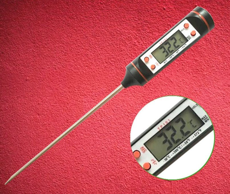 Kitchen oil thermometer kitchen barbecue baking temperature measurement electronic food thermometer - Todofix hogar