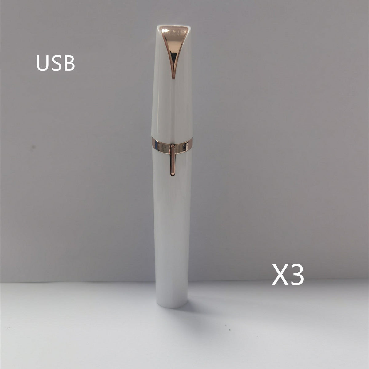Mini Electric Eyebrow Trimmer Lipstick Brows Pen Hair Remover Painless Razor Epilator with LED Light - Todofix hogar