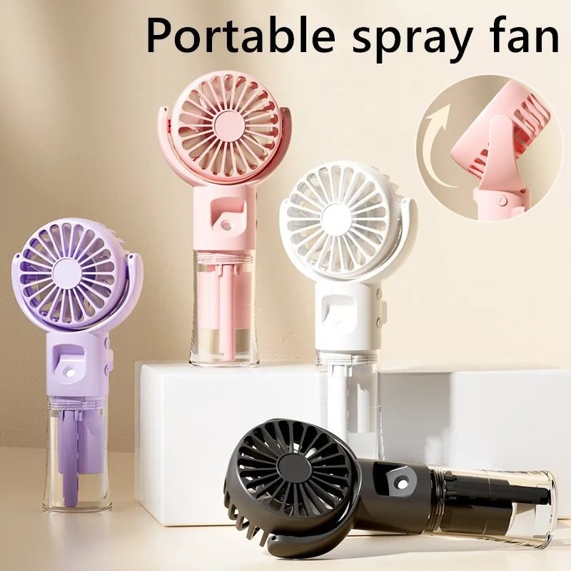 Portable Mist Fan – USB Rechargeable - Todofix hogar