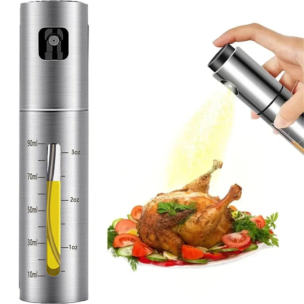 Stainless Steel Oil Spray Bottle - Todofix hogar