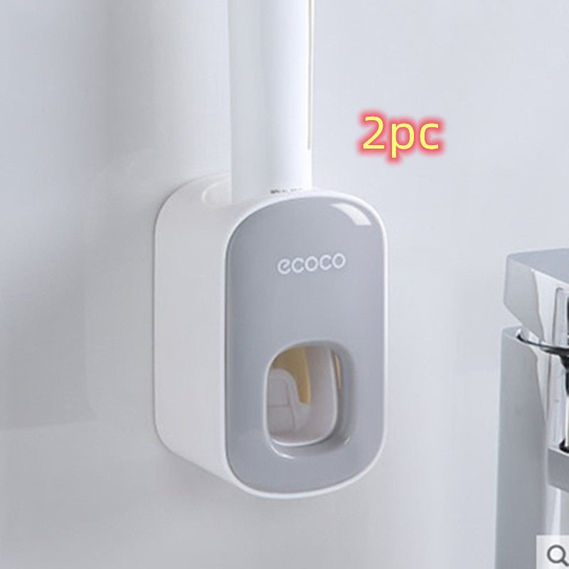 Wall Mounted Automatic Toothpaste Holder Bathroom Accessories Set Dispenser - Todofix hogar